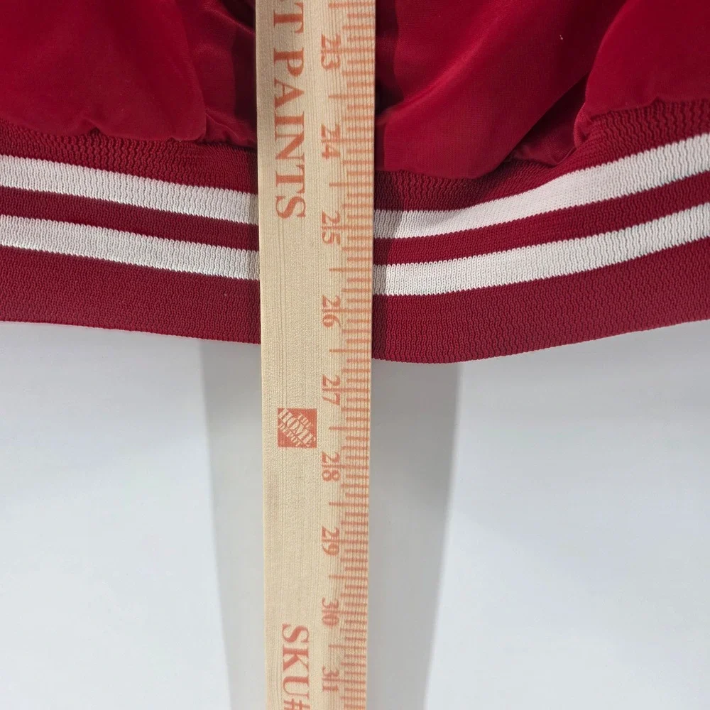 Chalk Line Red FMC Safety Excellence Winner 1989 Satin Bomber Jacket Mens XL